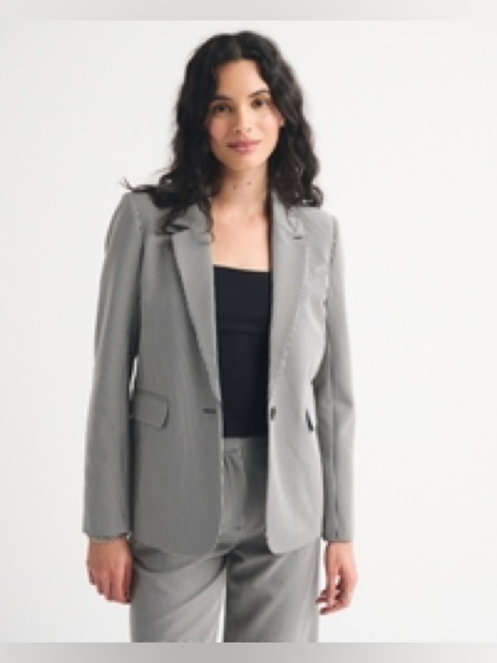 Abercrombie and Fitch - Women's Tailored Gray Blazer